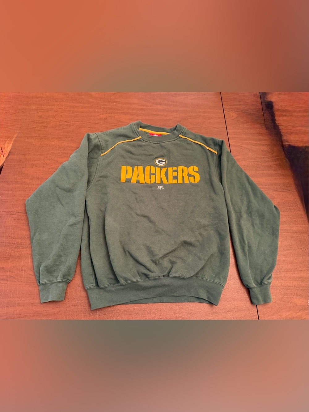 Vintage NFL Green Bay Packers Crewneck Sweatshirt Embroidered Applique Medium L